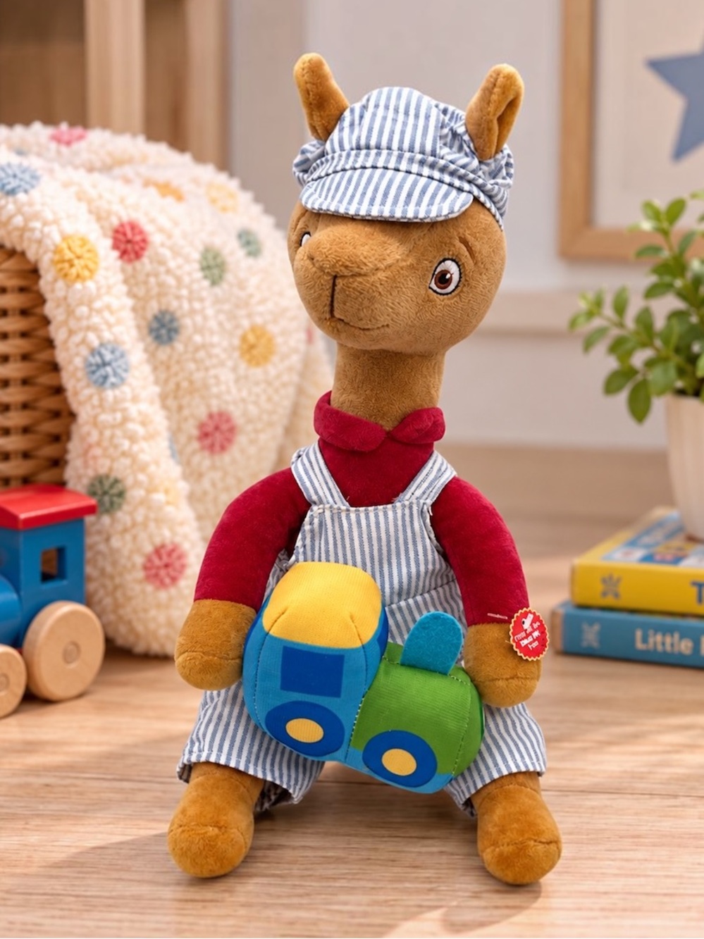 Cuddle Barn Llama Llama Choo Choo Musical Animated Singing Railroad Plush 13”
